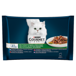 Purina Gourmet Perle mini filetky ve štávě se zeleninou 4x85g / Kapsičky pro kočky (7613037552652)