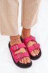 Dámské Pantofle Na Platformě S Přezkami Fuchsie Simbes 37