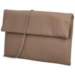 Módní dámská koženková plesová kabelka Trifa, camel