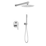 INVENA - Podomítková sada s baterií Alonia Trend, chrom BS-70-001-V
