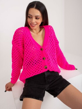 Sweter BA SW model 18633856 fluo różowy - FPrice Velikost: jedna velikost