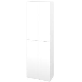 Dřevojas - Vysoká skříň DOS SV1D4 50 - M01 Bílá mat / Bez úchytky T31 / M01 Bílá mat 209087D