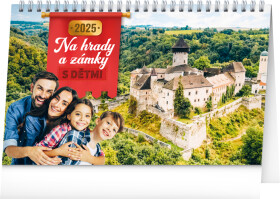 Stolní kalendář 2025 dětmi na hrady zámky