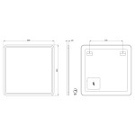 SAPHO - NYX zrcadlo s LED osvětlením 80x80cm NY080