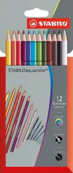 STABILO® Aquacolor pastelky 12ks (135364)