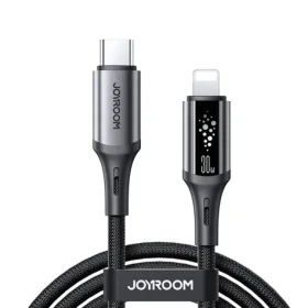 Joyroom S-A60 StarTalk Nabíjecí kabel USB-C (M) - Lightning (M) 30W 1.2m černá (6956116762346)