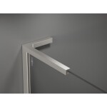MEXEN/S - Velar L sprchový kout, posuvné dveře 120 x 70, transparent, nikl kartáčovaný 871-120-070-03-97