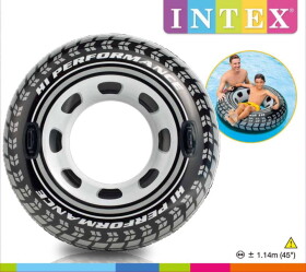 Kruh pneumatika nafukovací s úchyty 114 cm v krabici 9+ - Alltoys Intex