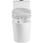 CERANO - WC kombi Marmo, Double Vortex - vírové splachování + Slim/SoftClose sedátko - spodní/zadní odpad - bílá lesklá - 70x36 CER-680360