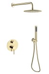 BESCO - Podomítkový sprchový set SLIM DECCO/ILLUSION II/VEO Zlatá lesklá BABPDIIIJZ