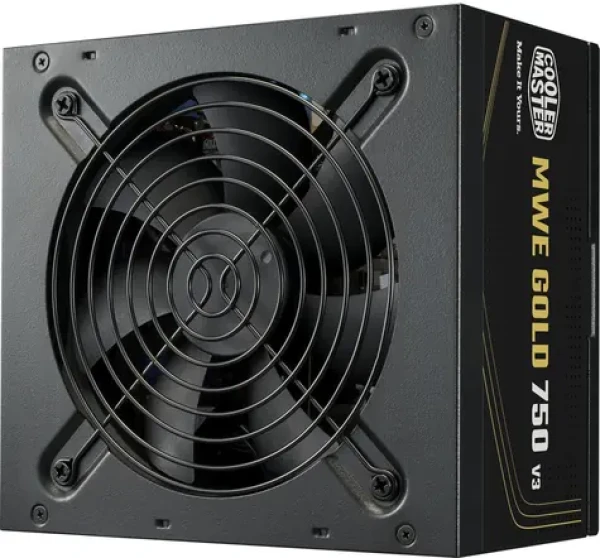 Cooler Master MWE Gold 750W V3 / Zdroj PC / ATX 3.1 / 80 PLUS Gold / nemodulární (MPE-7506-ACAG-BEU)