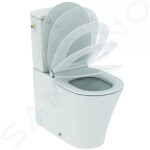 IDEAL STANDARD - Connect Air WC kombi mísa, spodní/zadní odpad, AquaBlade, Ideal Plus, bílá E0137MA