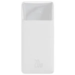 Baseus Bipow Powerbank 30000mAh bílá / 20W / 2x USB-A / 1x USB-C (PPBD050402)