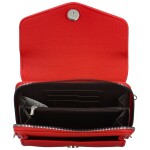 Stylová dámská koženková mini crossbody kabelka Milax, červená