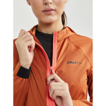 Dámská běžecká bunda s kapucí CRAFT Hydro oranžová S