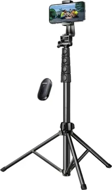UGREEN LP680 Selfie tyč černá / Bluetooth / Teleskopická 100-180 cm / Dálková spoušť (15609)