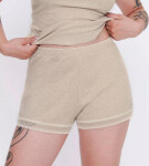 Dámské šortky GO Ribbed Short GRAY sv. béžové M013 SLOGGI GRAY