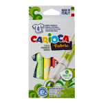 Textilní fixy Carioca, maxi hrot 6mm, 6 ks