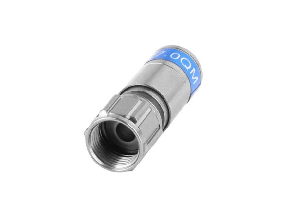 Vodotěsný lisovací konektor CABELCON F-6-TD QM 7.0 W/O O-RING RG6 1,13 TD