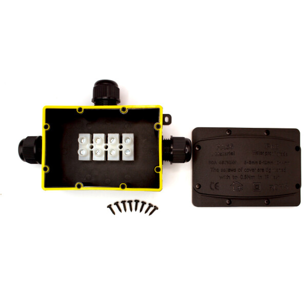 Kabelová spojka DRÁTEK - IP68 120x85, 3 vývody 9-12mm, 4pin