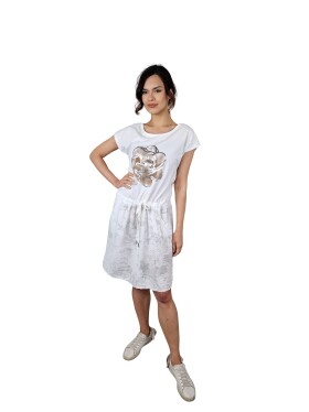 HOSH Šaty Ingrid Velikost: UNI, Barva: Bílá