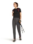 ICEBREAKER Wmns Seamless Rib SS Mock Neck, Black velikost: S