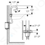 GEBERIT - Piave Elektronická umyvadlová baterie, bez směšovače, napájení z generátoru, chrom 116.185.21.1