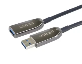 PremiumCord optický AOC kabel USB 3.0 A(M)-A(F) 15m / Prodlužovací kabel / Aktivní optický (AOC) (ku3opt15)