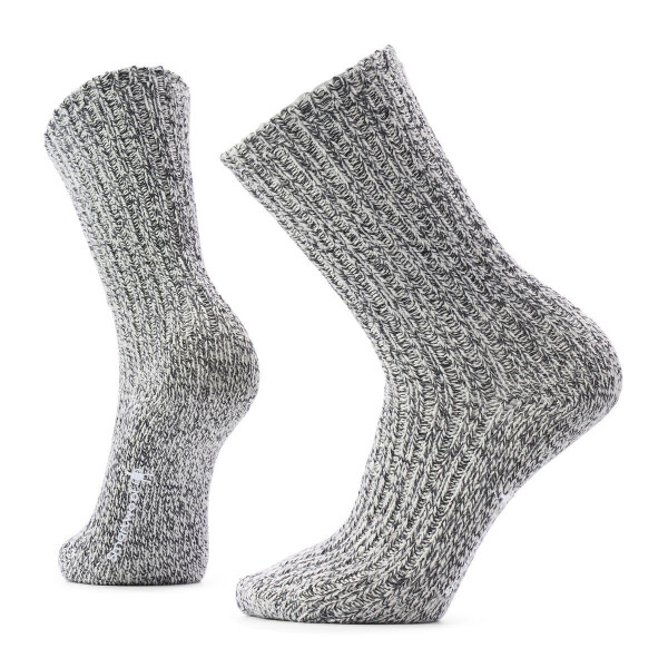 SMARTWOOL Everyday Cozy Heritage Rib Crew Socks, Charcoal (vzorek) velikost: L