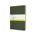 Sešity Moleskine Cahier, XL, čisté, 3 ks - tm. zelené