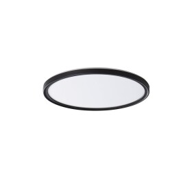 SAPHO - AZPO stropní LED svítidlo, ø 225, 11,8W, 3000/4000/6000K, IP54, černá mat 31513
