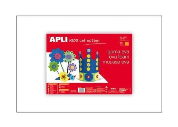 Pěnová guma APLI Eva sheets 400x600 mm - bílá / 5ks
