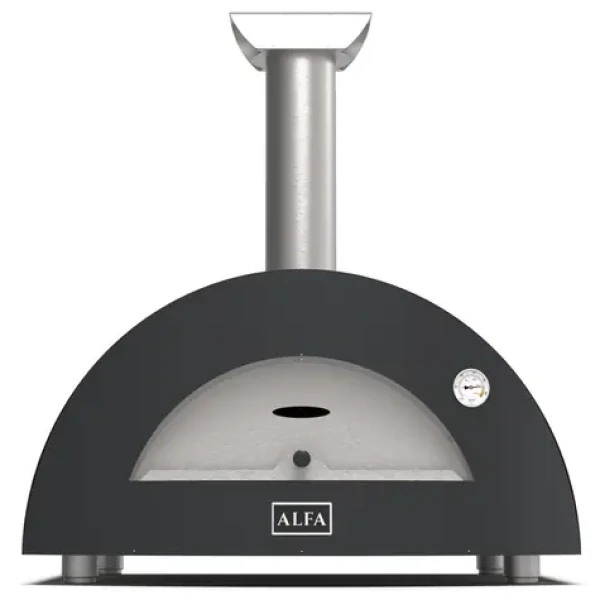 Alfa Forni Moderno 2 šedá / Pec na pizzu / 500 °C / 60 x 40 cm / na dřevo (FXMD-2P-LGRA)