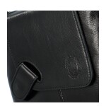 Luxusní dámská kožená crossbody kabelka Feebe, černá