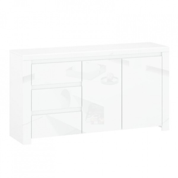 ARTEN (NANO Systems s.r.o.) Komoda LINGO-2D3S (Bílý lesk) KOMODA-LINGO-2D3S