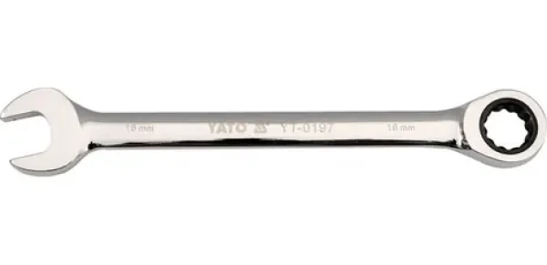 YATO YT-0202 / Klíč očkoplochý ráčnový 24 mm / 335 mm (YT-0202)