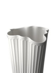 KÄHLER Keramická váza Hammershøi Unfold 20,5 cm, bílá barva, keramika