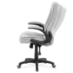 Kancelářské křeslo, synchronní mechanismus, stříbrná látka, KA-G303 SIL2