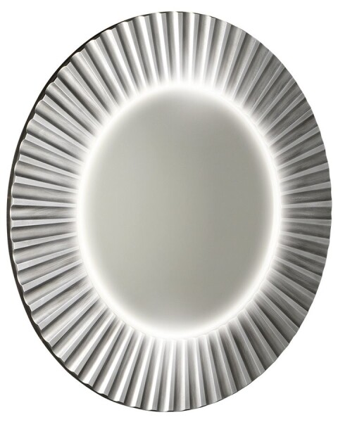 SAPHO - PRIDE STRIP kulaté zrcadlo s LED osvětlením v rámu ø 75cm, stříbrná PD752