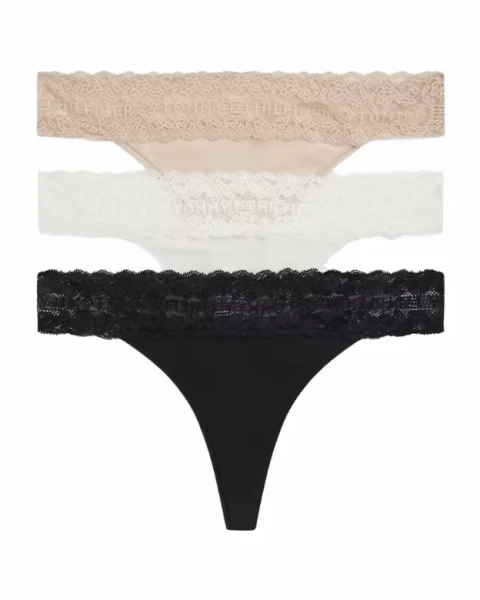Dámská bavlněná tanga Tommy Hilfiger UW06337
