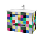 Dřevojas - Umyvadlová skříňka GIO SZZ2 80 - Individuální odstín dle RAL/NCS / Úchytka T06 / Individuální odstín dle RAL/NCS 82119H