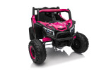 Mamido Elektrické autíčko Buggy Madman růžové | UTV-MX 4x4 | EVA kola | 12V 10Ah | EKO kůže