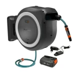 Gardena 18647-20 Nástěnný box na hadici PowerRoll XXL / Délka hadice 40 m / Průměr hadice 13 mm / Napájení: 18V / 2.5 Ah (18647-20)