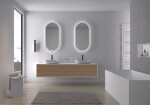 CERANO - Koupelnové LED zrcadlo Alto, kovový rám - černá matná - 40x60 CER-NT8144G-40X60