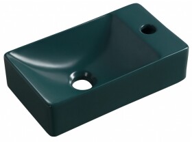 SAPHO - MARGITHA keramické umývátko 38x22cm, otvor pro baterii vpravo, petrolejová MGT38220