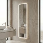 REA - Zrcadlo LED 150x50cm MOL-SQ HOM-01527