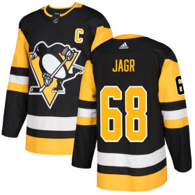 Pánský dres Jaromír Jágr #68 Pittsburgh Penguins Adidas Authentic Player Pro Black Velikost: