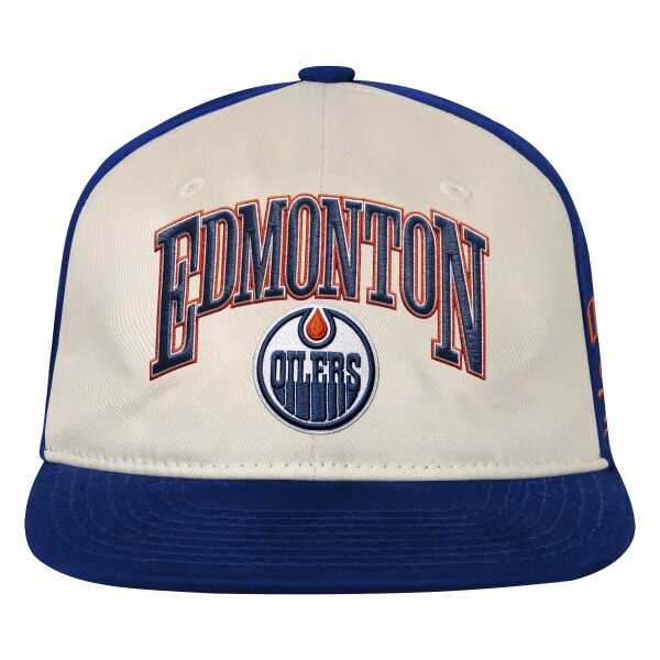 Outerstuff Dětská kšiltovka Edmonton Oilers NHL Flatbrim Arch Deadstock Snapback