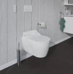 DURAVIT - ME by Starck Závěsné WC pro bideotvé sedátko SensoWash, Rimless, s WonderGliss, alpská bílá 25295900001