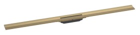 HANSGROHE - RainDrain Flex Lineární sprchový žlab s nerezovým roštem 1200, ke stěně, zkrátitelný, kartáčovaný bronz 56054140